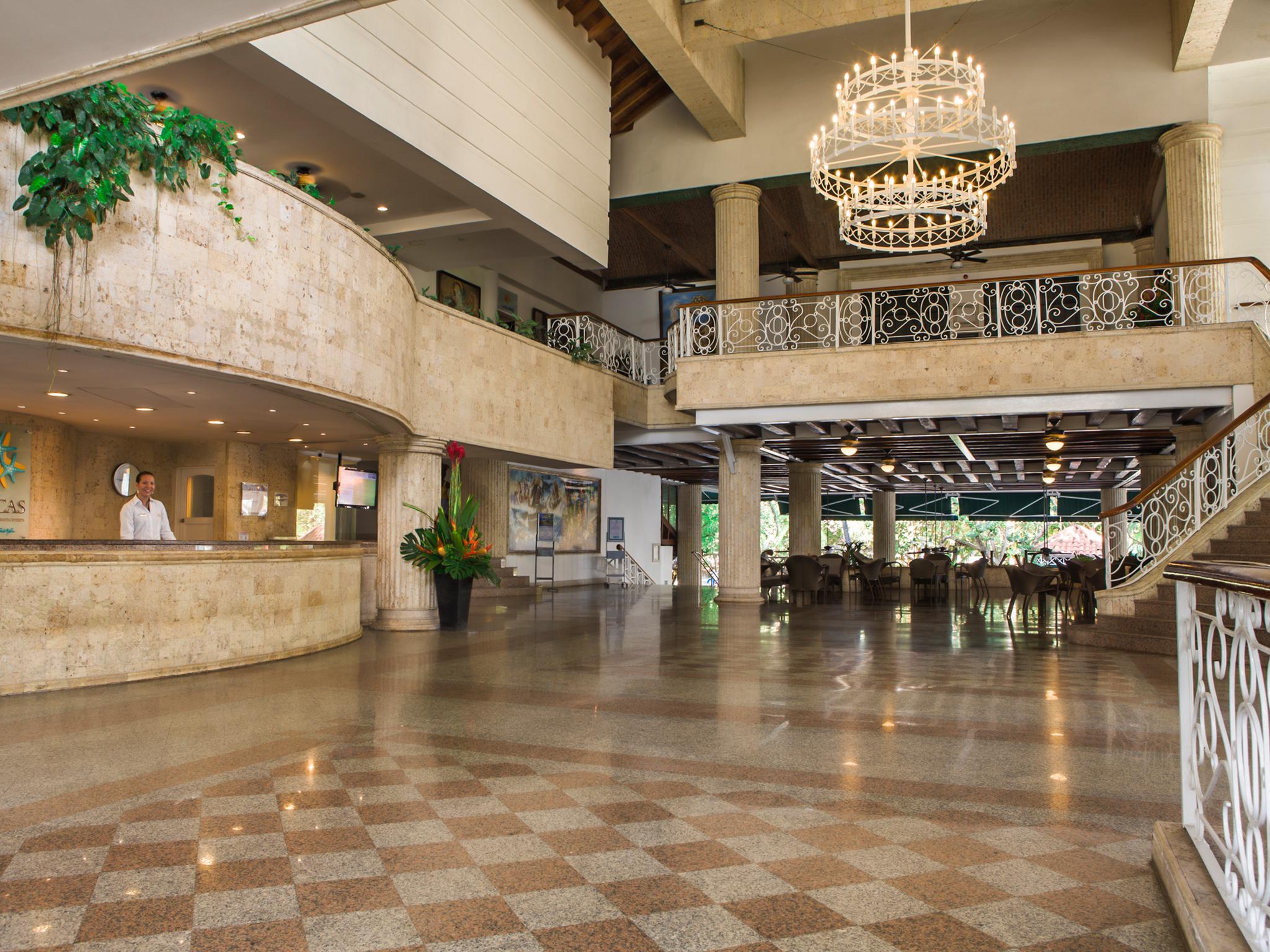 Hotel Las Americas Casa De Playa Cartagena ภายนอก รูปภาพ Lobby